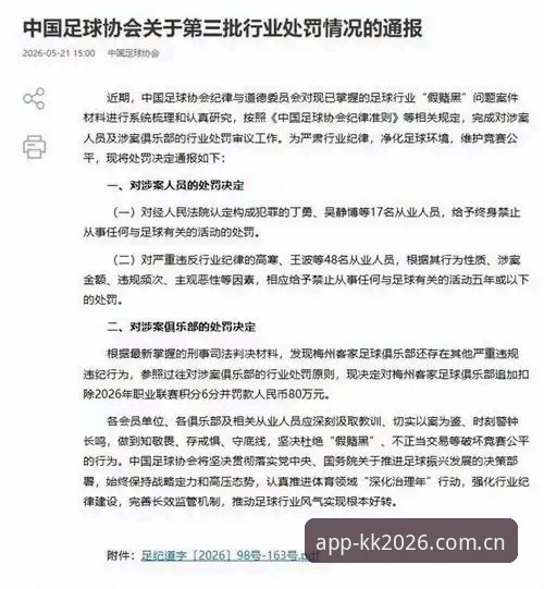 足协第三批禁足名单详解，KK体育互动功能带你深度解析赛事风云